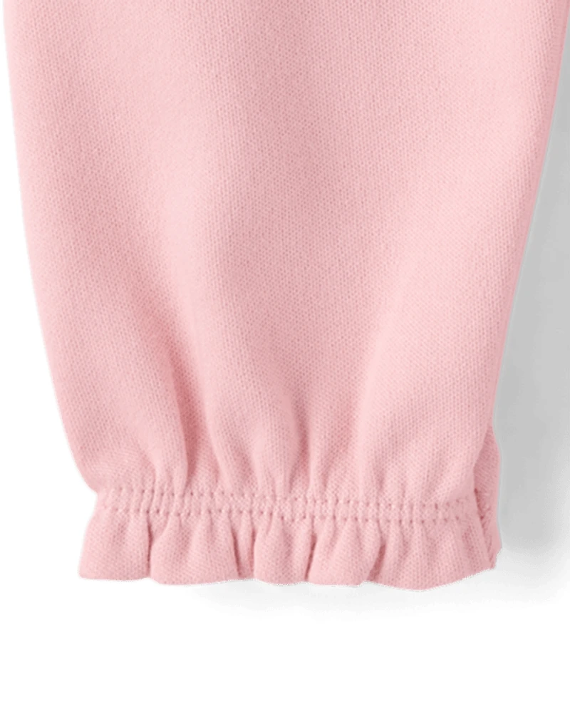 Baby Girls Leopard Ruffle Pants 2-Pack
