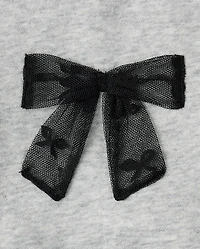 Baby Girls Lace Bow 3-Piece Playwear Set