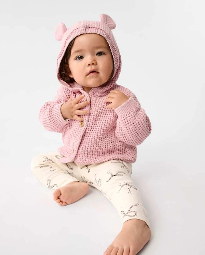 Baby Girls Bear Cardigan