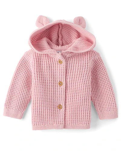 Baby Girls Bear Cardigan