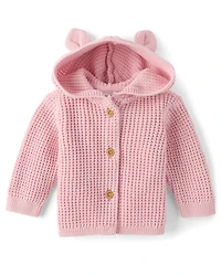 Baby Girls Bear Cardigan