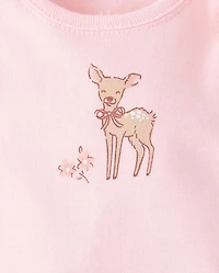 Baby Girls Deer 3-Piece Outfit Set