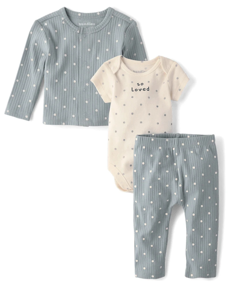 Baby Polka Dot 3-Piece Take Me Home Set