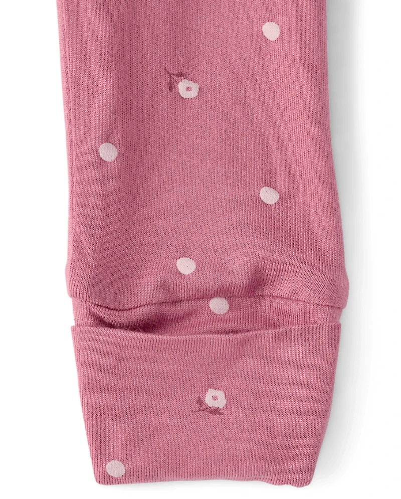 Baby Girls Floral Sleep And Play 2-Pack - Super Soft