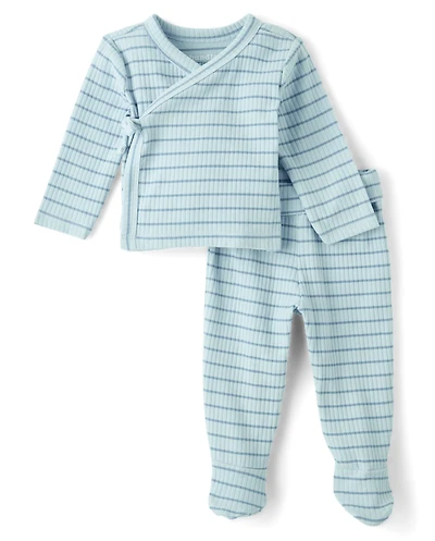 Baby Boys Striped 2-Piece Outfit Set