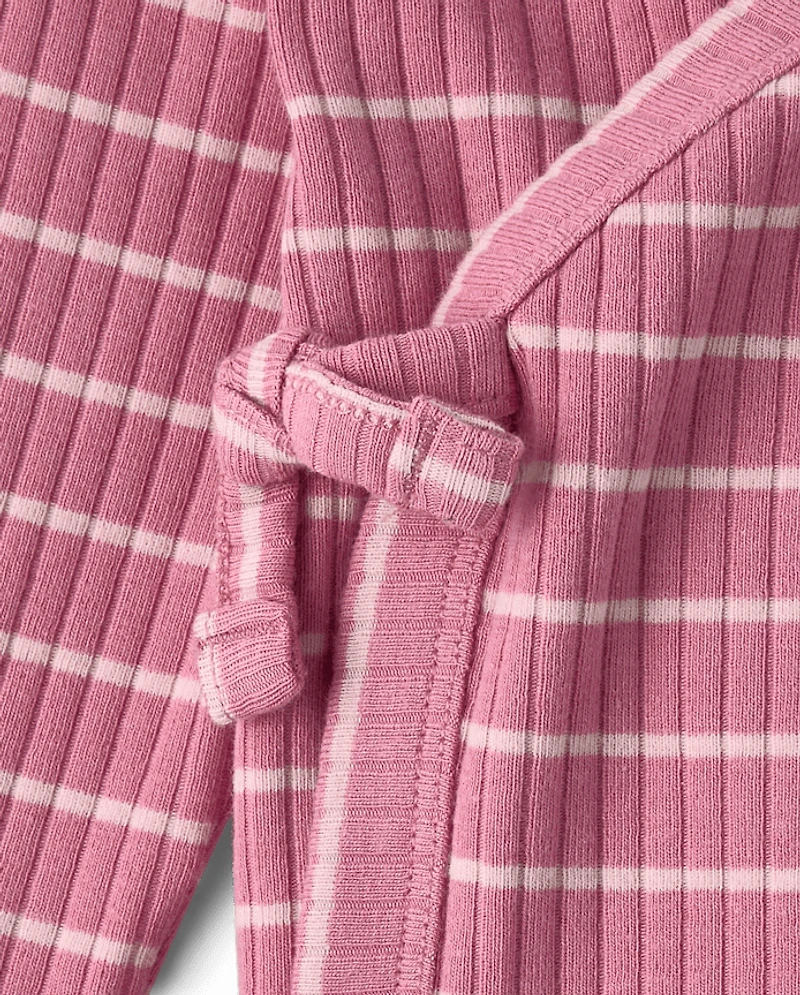 Baby Girls Striped 2-Piece Outfit Set