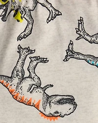 Boys Dino Snug Fit Cotton Pajamas
