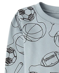 Boys Sports Snug Fit Cotton Pajamas