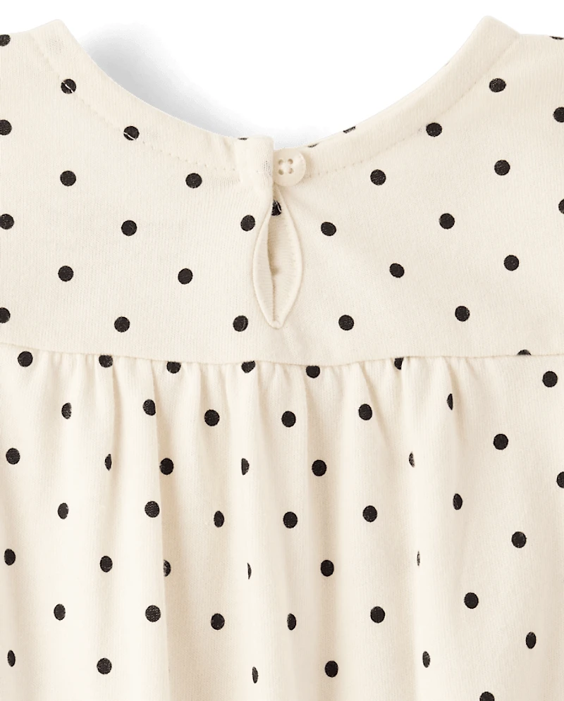 Baby Girls Polka Dot Romper