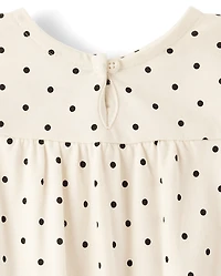 Baby Girls Polka Dot Romper