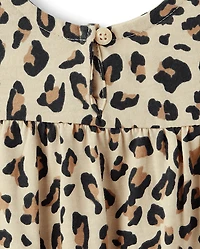Baby Girls Leopard Romper