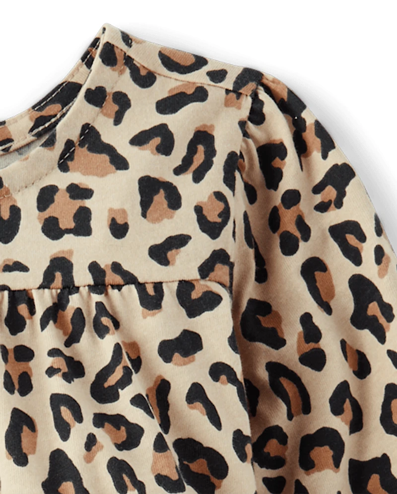 Baby Girls Leopard Romper
