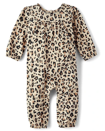 Baby Girls Leopard Romper