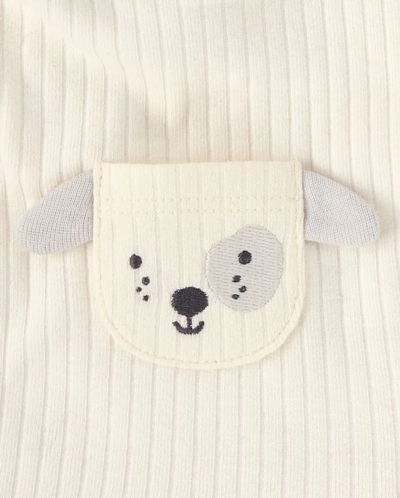 Baby Embroidered Dog Bib 3-Pack