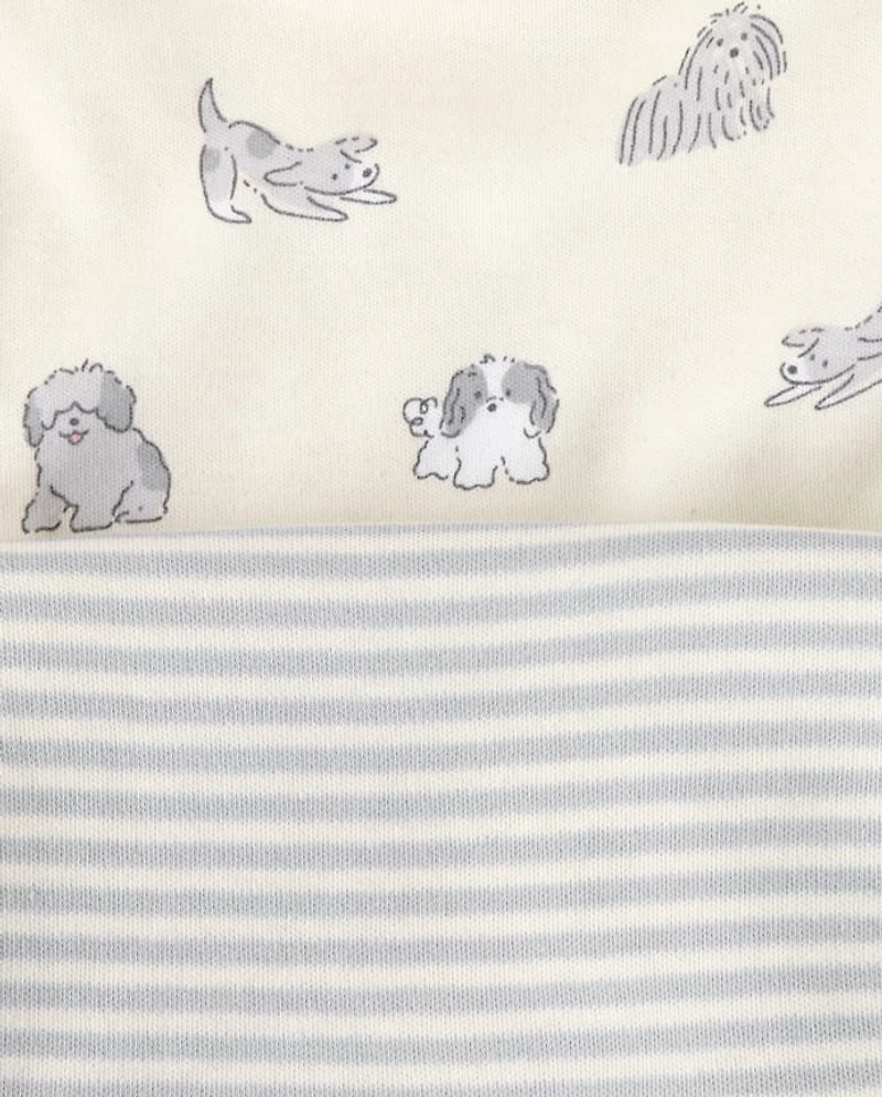Baby Embroidered Dog Bib 3-Pack