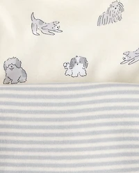 Baby Embroidered Dog Bib 3-Pack