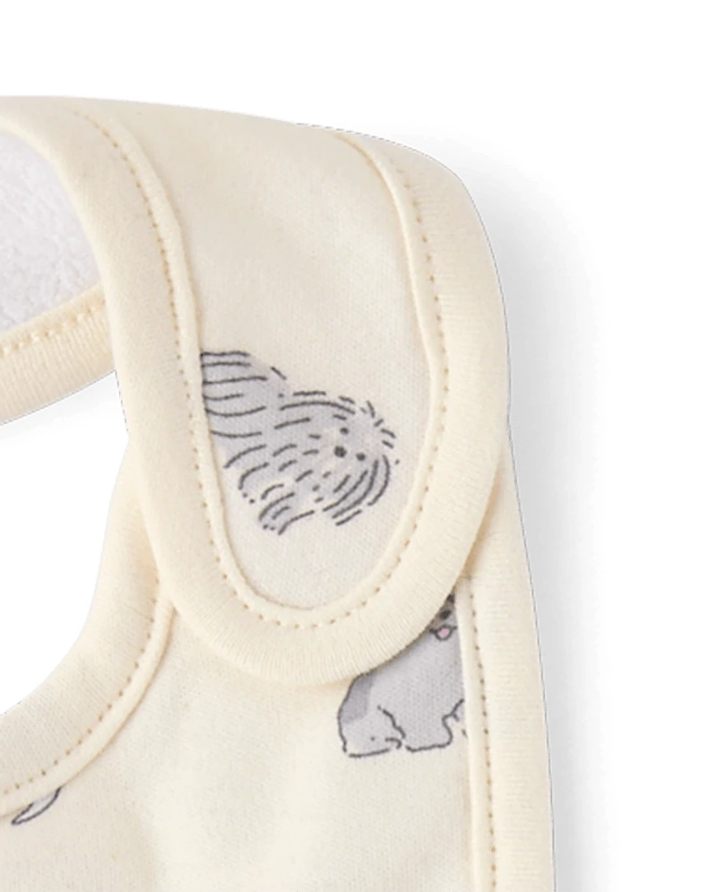 Baby Embroidered Dog Bib 3-Pack