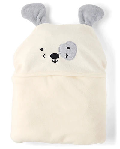 Baby Embroidered Dog Hooded Towel