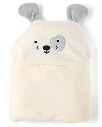 Baby Embroidered Dog Hooded Towel