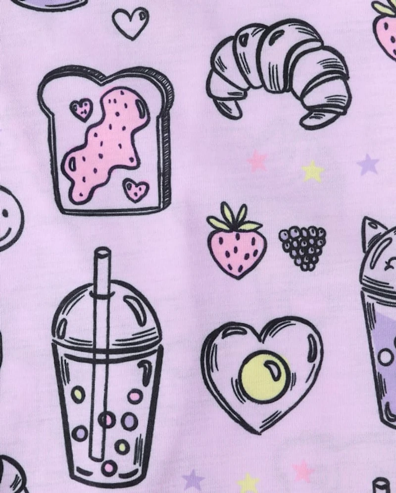Girls Snack 3-Piece Pajama Set