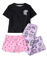 Girls Snack 3-Piece Pajama Set