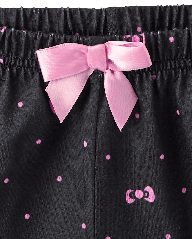 Girls Hello Kitty® Leopard 3-Piece Pajama Set