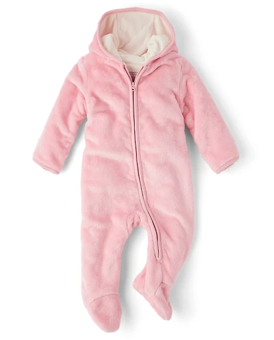 Baby Girls Faux Fur Bunting