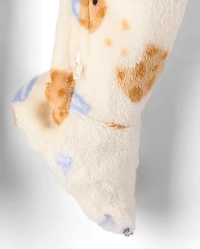 Pyjama une pièce pour bébé et tout-petit « Lait biscuits » - Polaire douce