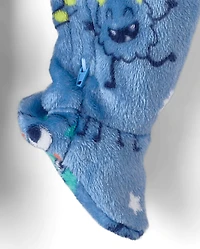 Baby And Toddler Boys Monster Footed One Piece Pajamas - Cozy Fleece