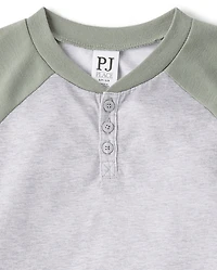Pyjama Henley camouflage pour garçon