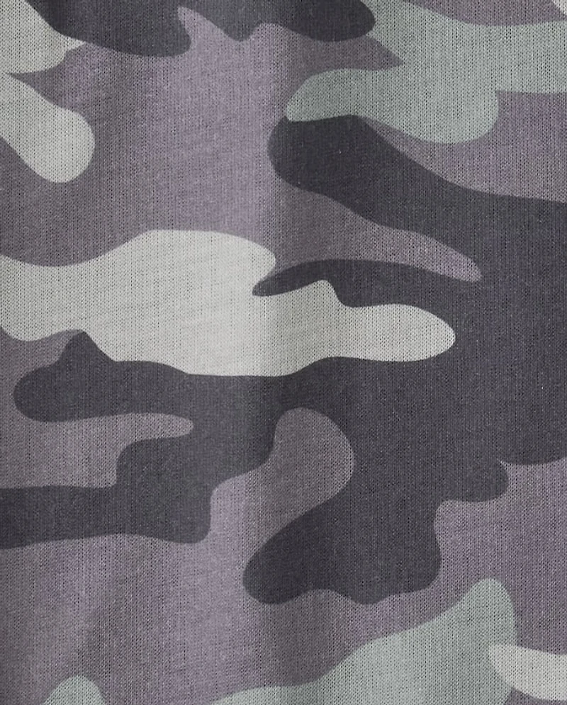 Boys Camo Henley Pajamas