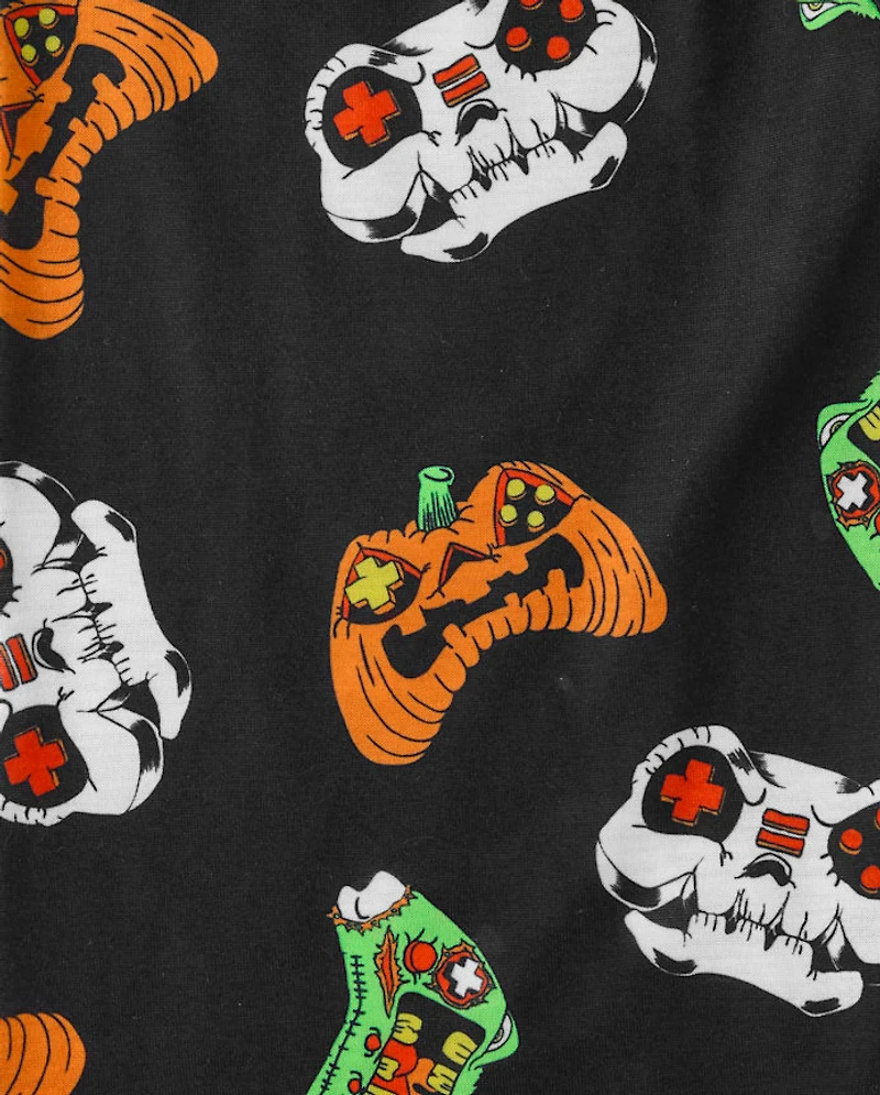 Boys Halloween Video Game Pajamas