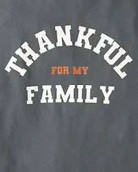 Adult Matching Family Thankful Cotton And Dream Fleece Pajamas