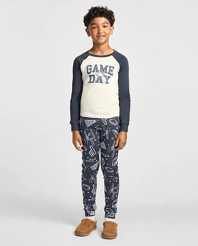 Boys Game Day Football Snug Fit Cotton Pajamas
