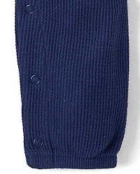 Baby Boys Thermal Henley Romper