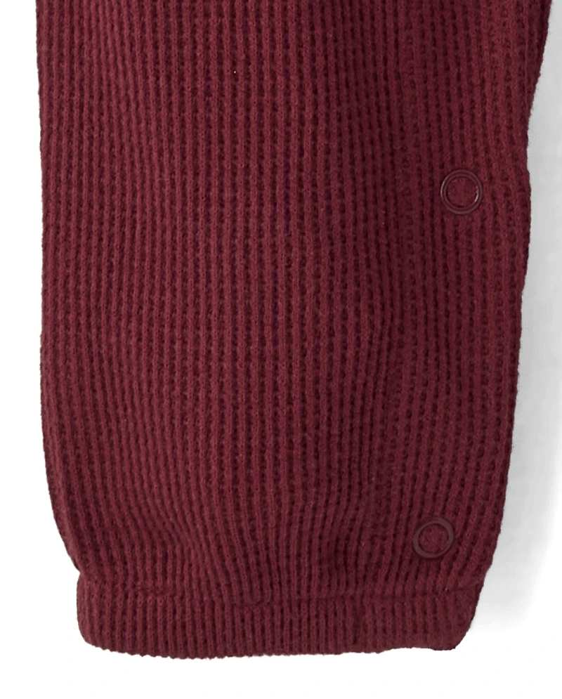 Baby Boys Thermal Henley Romper