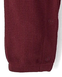Baby Boys Thermal Henley Romper