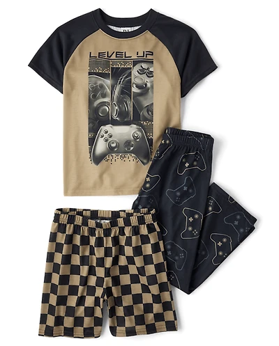 Boys Video Game 3-Piece Pajama Set