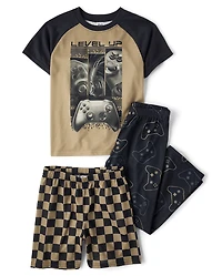 Boys Video Game 3-Piece Pajama Set