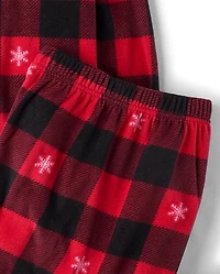 Adult Matching Family Buffalo Plaid Dream Fleece Pajamas