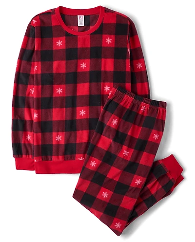 Pyjamas en polaire Dream à carreaux Buffalo assortis pour adultes et toute la famille