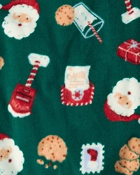 Baby And Toddler Matching Family Santa Letter Dream Fleece Footed One Piece Pajamas