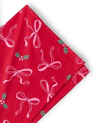 Womens Mommy And Me Christmas Bow Button Front Pajamas