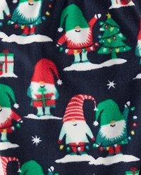 Baby And Toddler Matching Family Christmas Gnomies Cotton Dream Fleece Pajamas