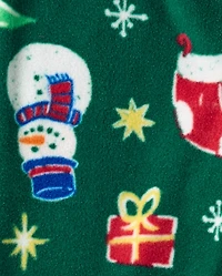 Baby And Toddler Matching Family Merry Christmas Cotton Dream Fleece Pajamas