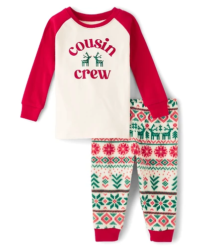 Baby And Toddler Cousin Crew Cotton Dream Fleece Pajamas