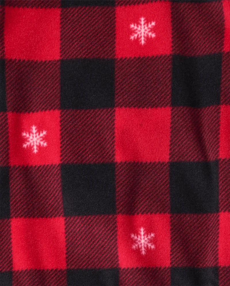 Baby And Toddler Matching Family Buffalo Plaid Dream Fleece Pajamas