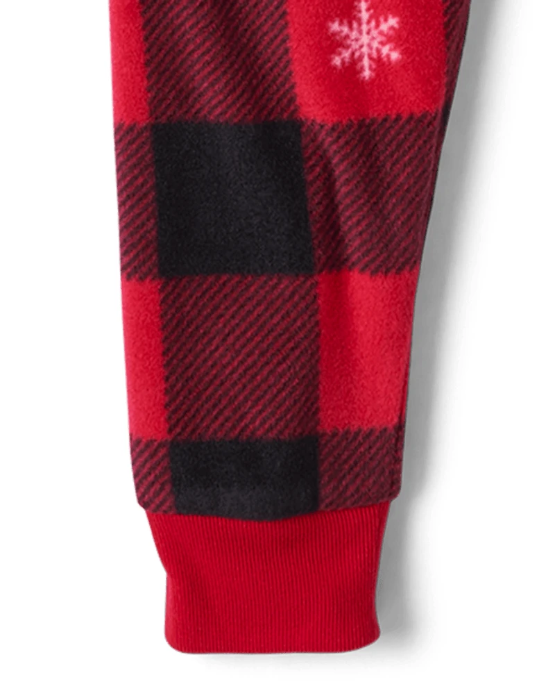 Baby And Toddler Matching Family Buffalo Plaid Dream Fleece Pajamas