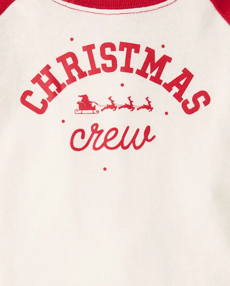 Baby And Toddler Matching Family Christmas Crew Cotton Dream Fleece Pajamas