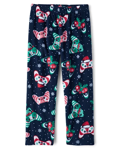 Boys Christmas Video Game Controller Dream Fleece Pajama Pants
